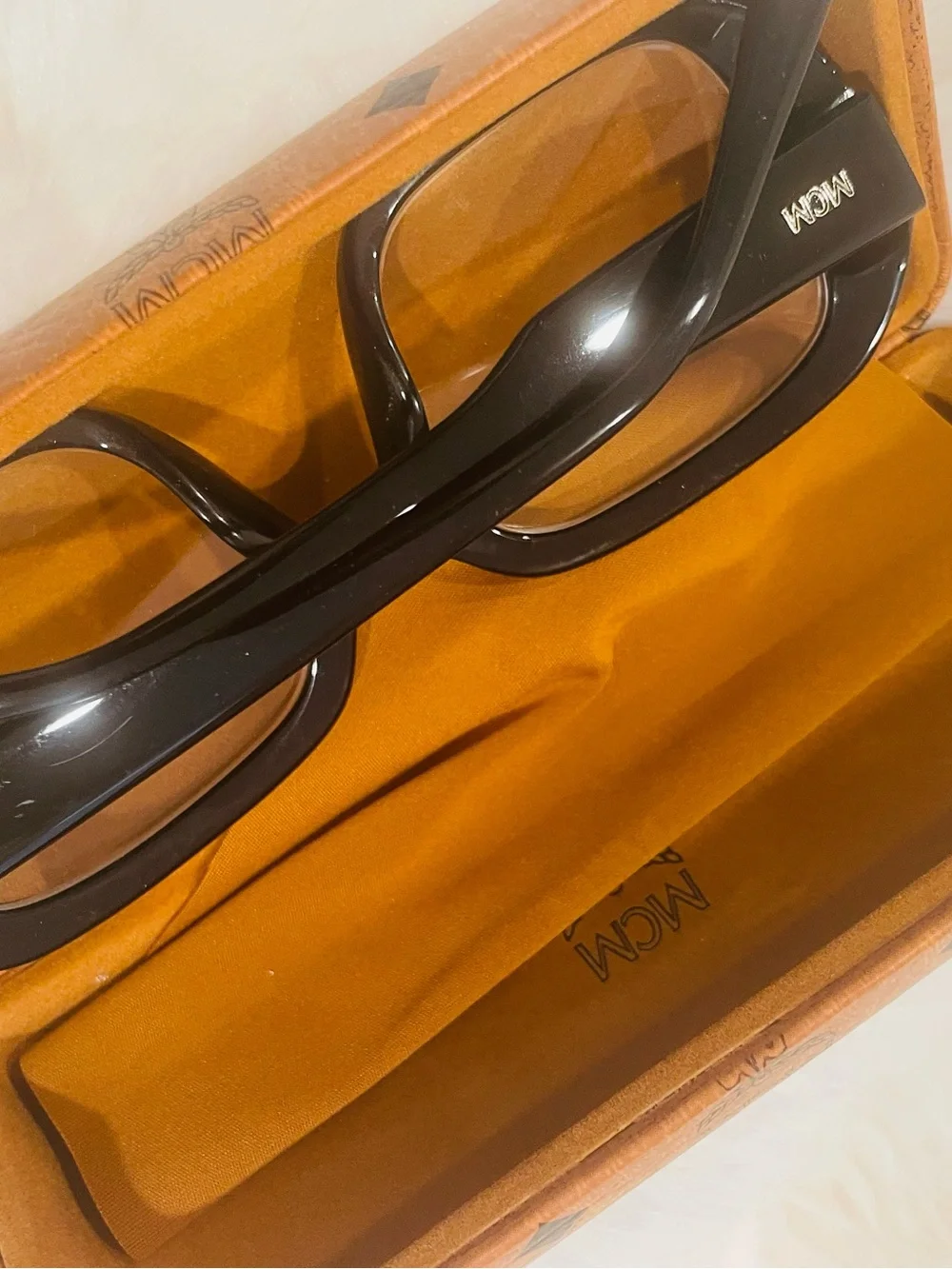 MCM Black Women's glasses with Gold Accent
